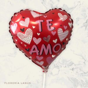 Globo Corazón Estampado 9"